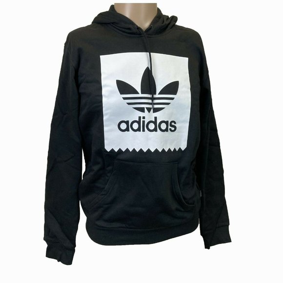 adidas Other - adidas Originals Men’s Solid Black Bird Hoodie (Black/White, Small) CW2358 NEW